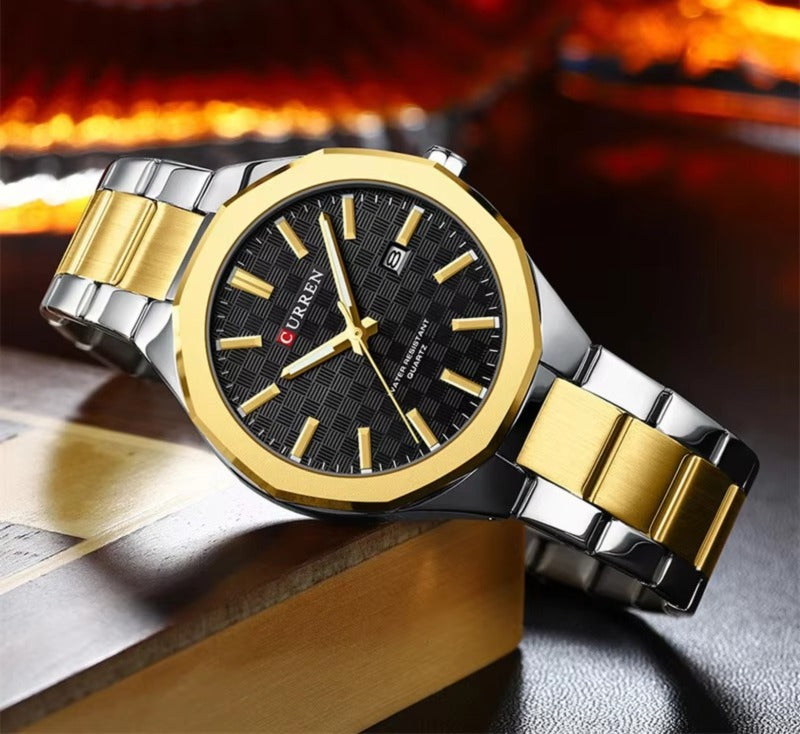 CURREN Original Brand Stainless Steel Band Wrist Watch For Men With Brand (Box & Bag)-8477