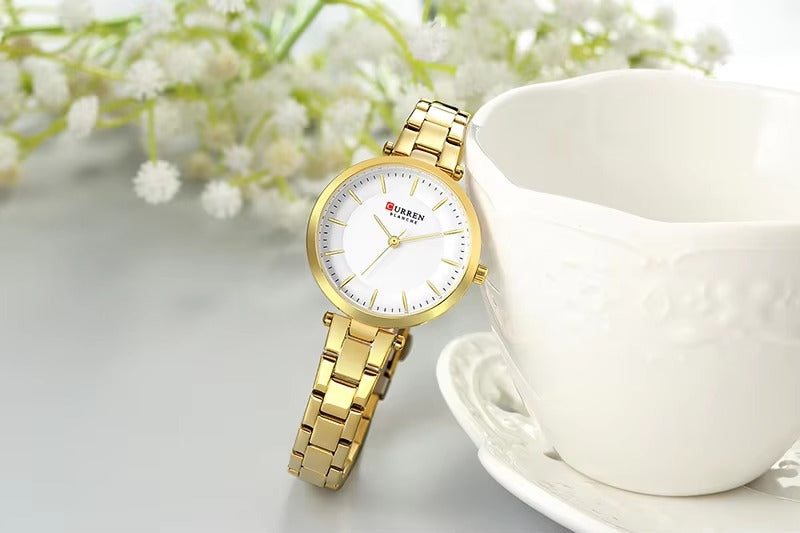 CURREN Couples Stainless Steel Watch