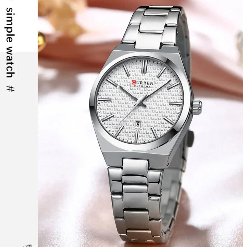 CURREN Couples Stainless Steel Watch