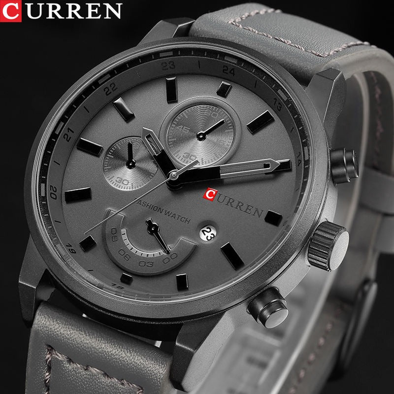 CURREN 8217 Men's Leather Straps Watch