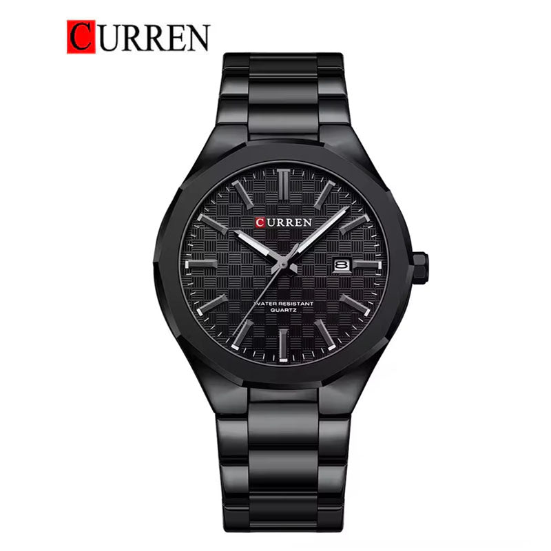 CURREN Original Brand Stainless Steel Band Wrist Watch For Men With Brand (Box & Bag)-8477