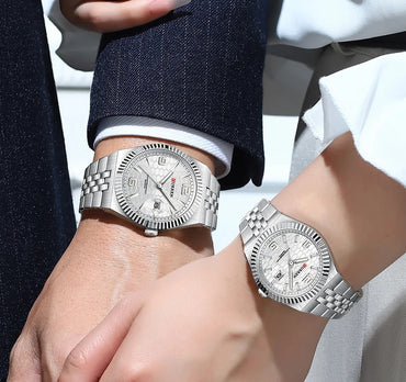 CURREN New Arrival Couples Stainless Steel Watch