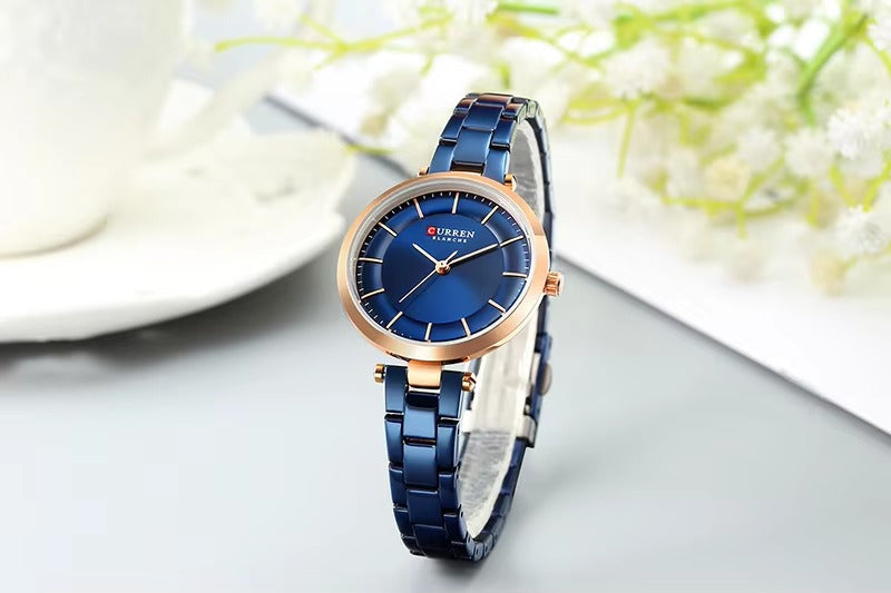 CURREN Couples Stainless Steel Watch