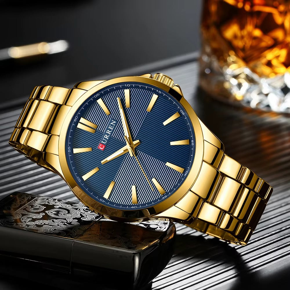 CURREN Original Brand Stainless Steel Band Wrist Watch For Men With Brand (Box & Bag)-8322