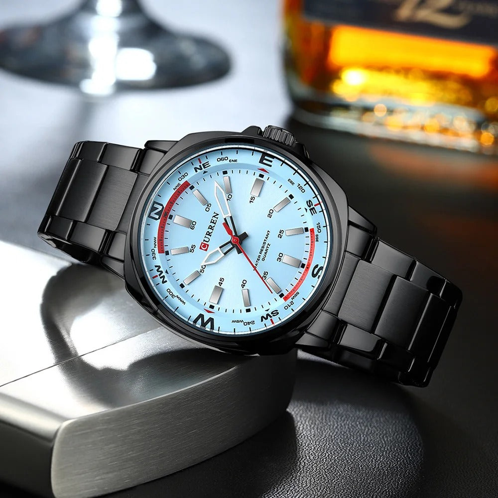 CURREN 8455 Men's Stainless Steel Watch
