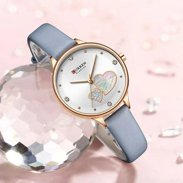 CURREN 9077 Women's Leather Straps Watch