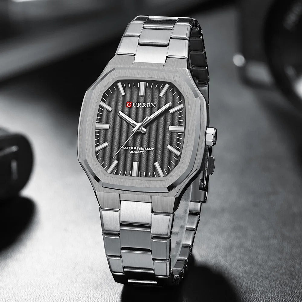 CURREN 8458 Men's Stainless Steel Watch