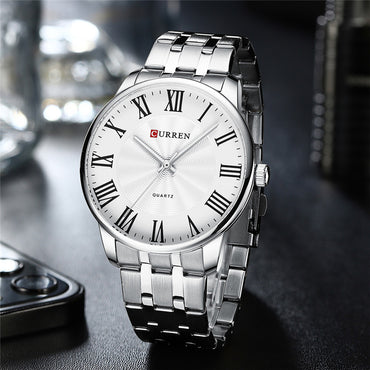 CURREN Couples Stainless Steel Watch