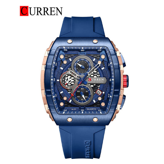 CURREN 8442 Men's Rubber Straps Watch