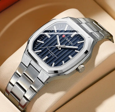 CURREN 8458 Men's Stainless Steel Watch