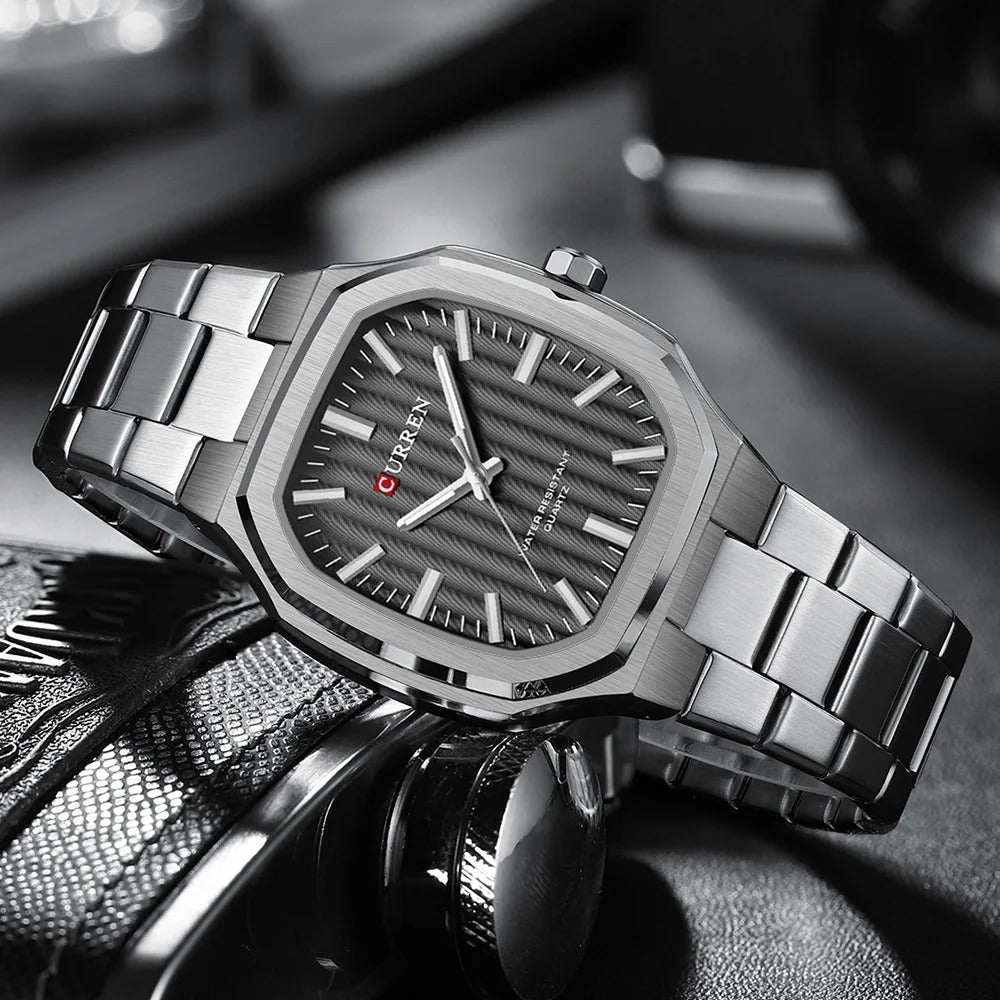 CURREN 8458 Men's Stainless Steel Watch