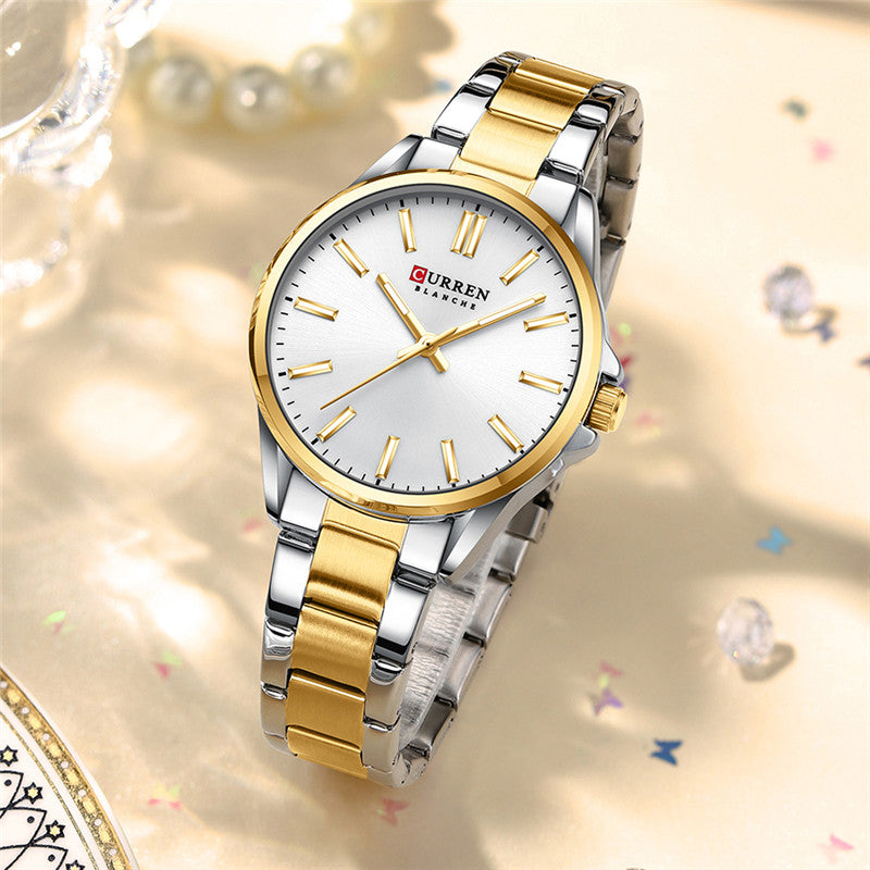 CURREN Couples Stainless Steel Watch