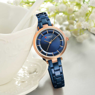 CURREN Couples Stainless Steel Watch