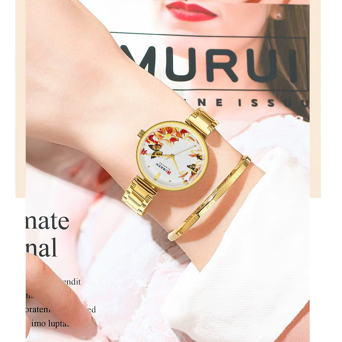 CURREN 9053 Women's Stainless Steel Watch