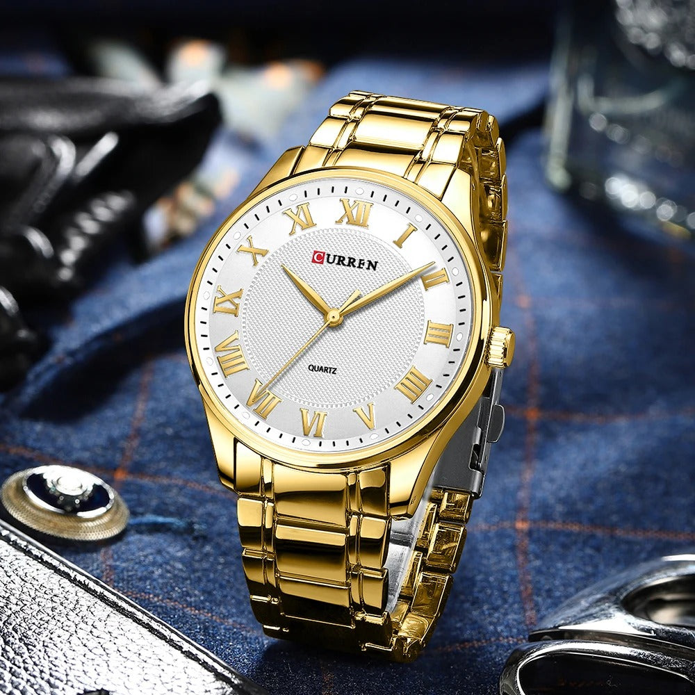 CURREN 8409 Men's Stainless Steel Watch