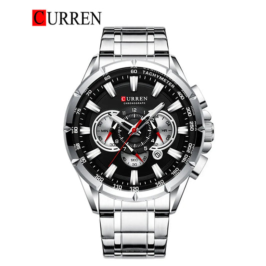 CURREN 8363 Men's Chronograph Steel Watch