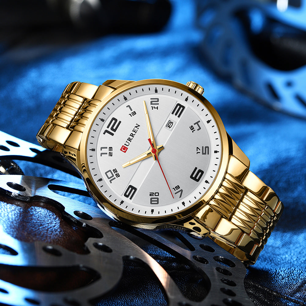 CURREN 8411 Men's Stainless Steel Watch
