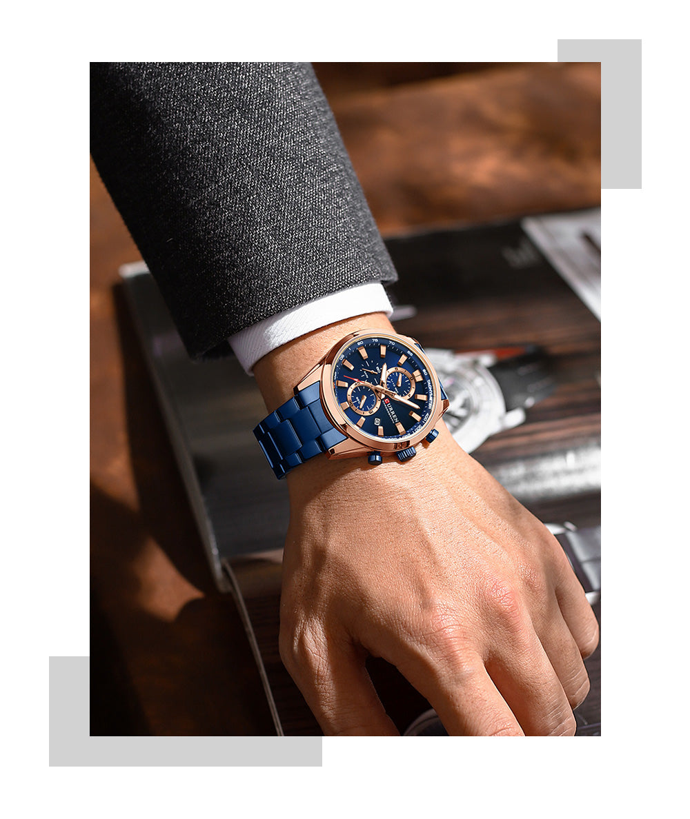 CURREN 8445 Men's Chronograph Watch