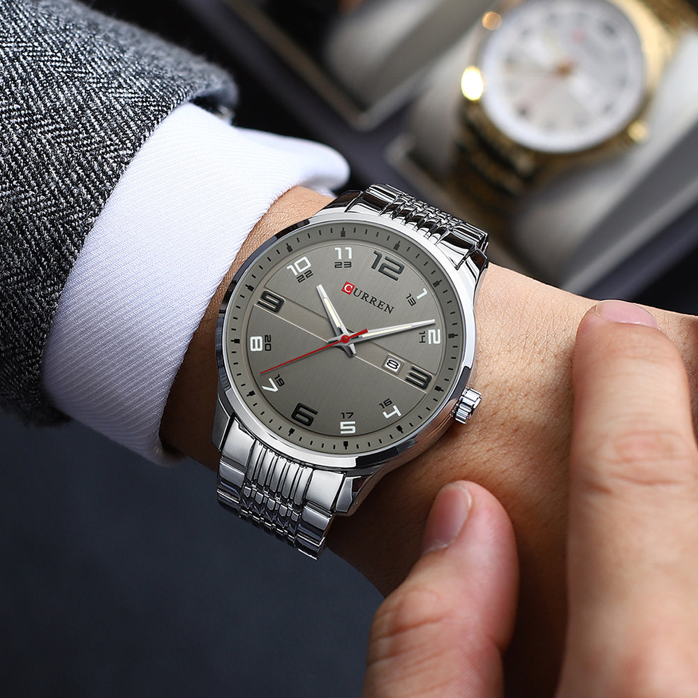 CURREN 8411 Men's Stainless Steel Watch