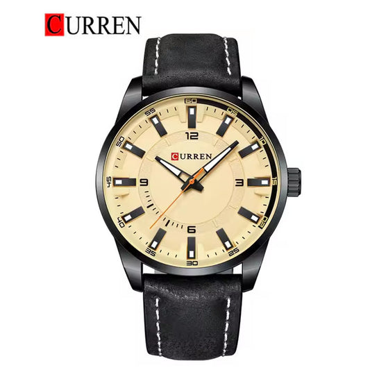 CURREN 8390 Men's Leather Straps Watch