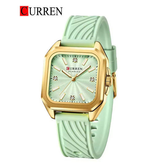CURREN 9113 Women's Rubber Straps Watch
