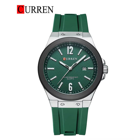 CURREN 8467 Men's Rubber Straps Watch