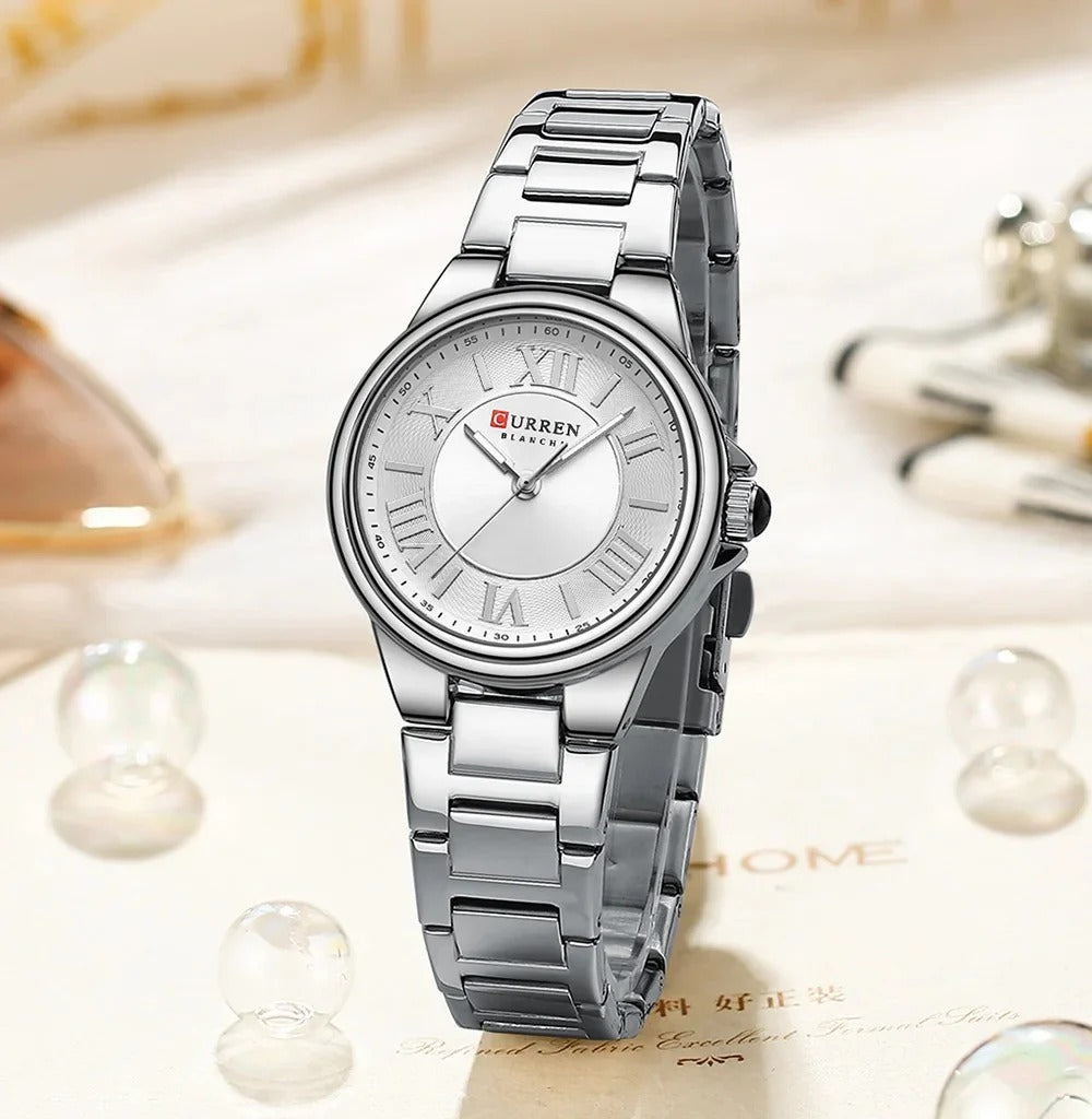 CURREN Couples Stainless Steel Watch