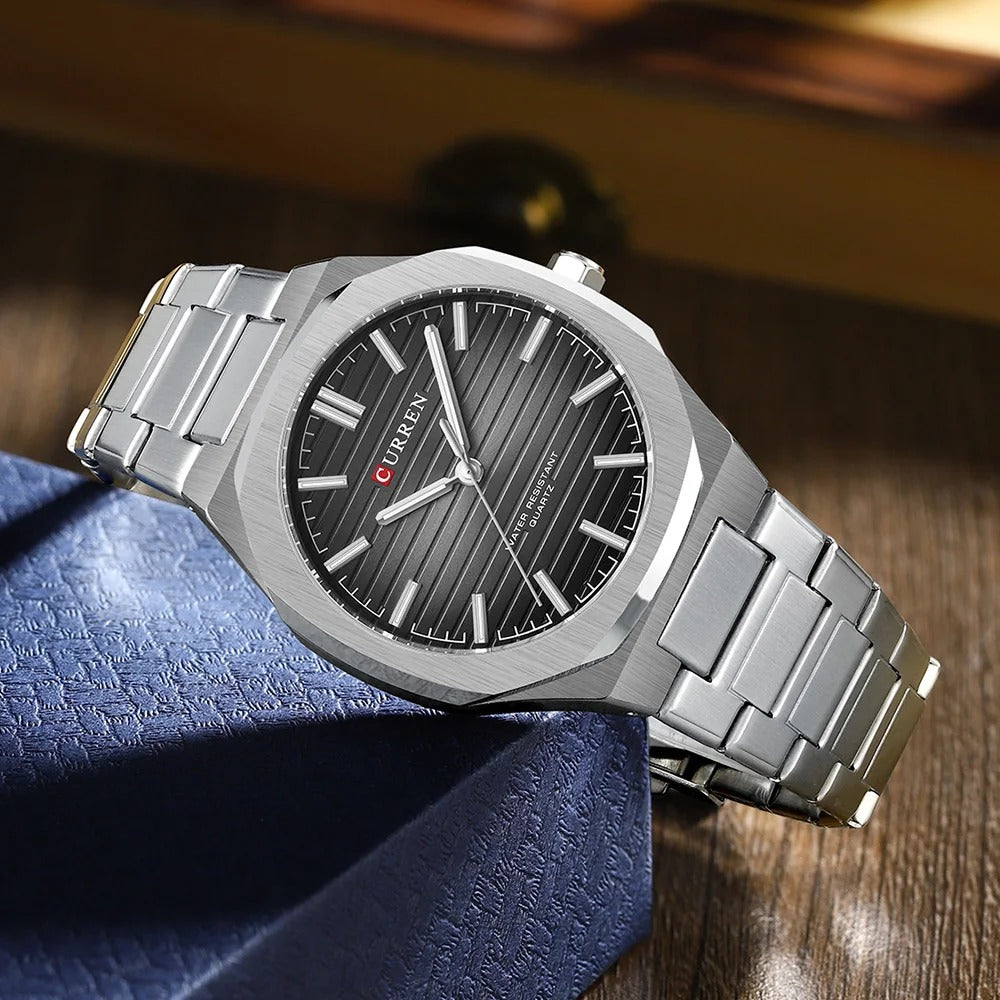 CURREN 8456 Men's Stainless Steel Watch