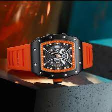 CURREN 8438 Men's Rubber Straps Watch