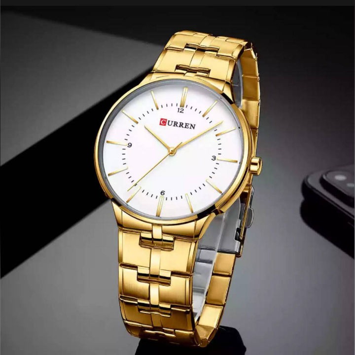CURREN Couples Stainless Steel Watch