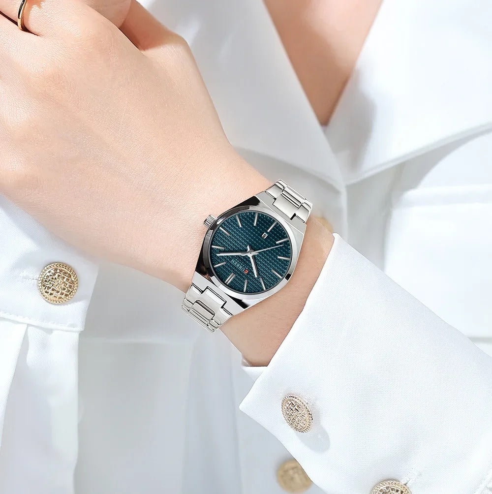 CURREN Couples Stainless Steel Watch