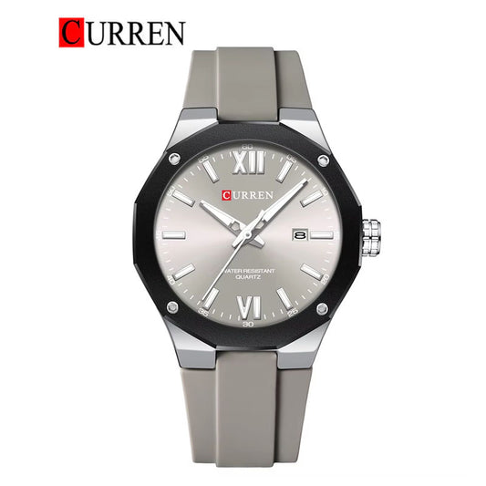CURREN 8465 Men's Rubber Straps Watch