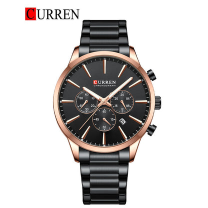 CURREN Original Brand Stainless Steel Band Wrist Watch For Men With Brand (Box & Bag)-8435