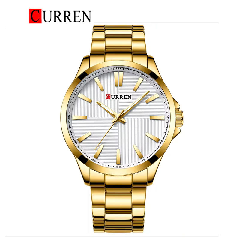 CURREN Original Brand Stainless Steel Band Wrist Watch For Men With Brand (Box & Bag)-8322