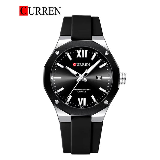 CURREN 8465 Men's Rubber Straps Watch