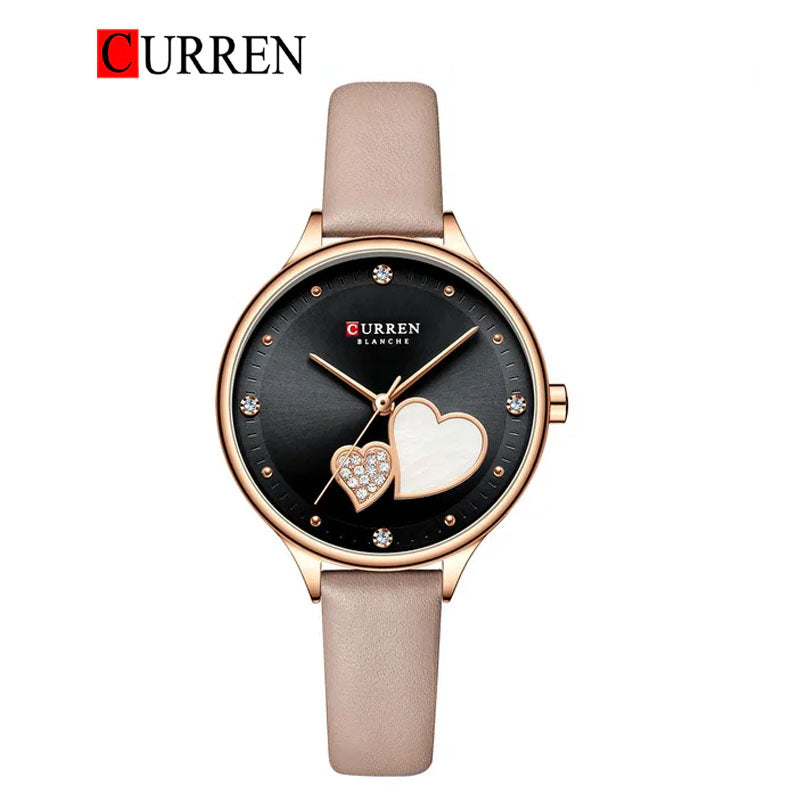 CURREN 9077 Women's Leather Straps Watch
