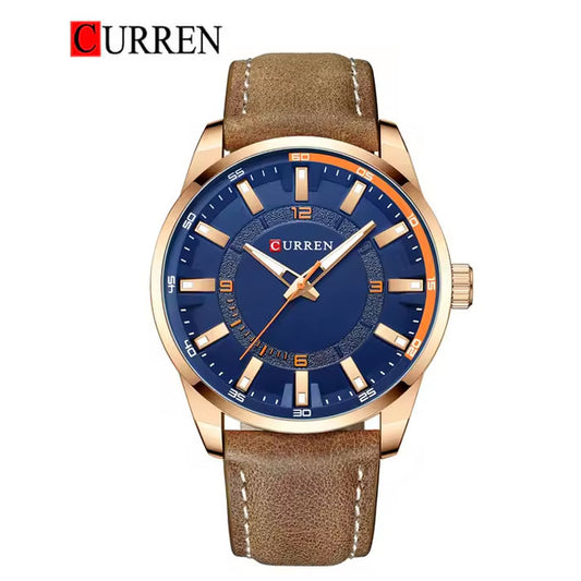 CURREN 8390 Men's Leather Straps Watch