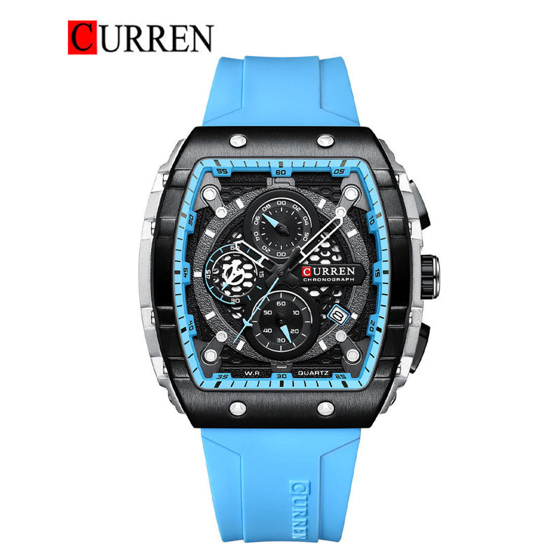 CURREN 8442 Men's Rubber Straps Watch