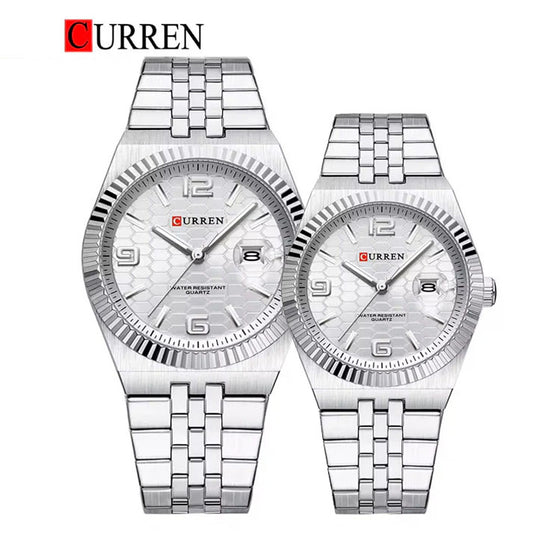 CURREN New Arrival Couples Stainless Steel Watch