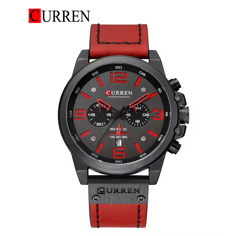 CURREN 8314 Men's Leather Straps Watch