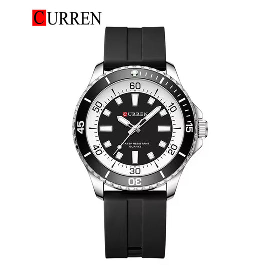 CURREN 8448 Men's Rubber Straps Watch