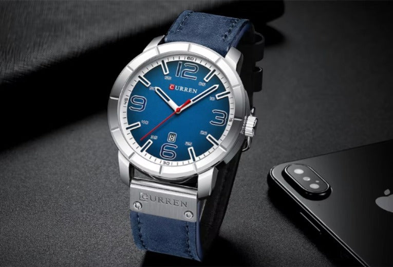 CURREN 8327 Men's Leather Straps Watch