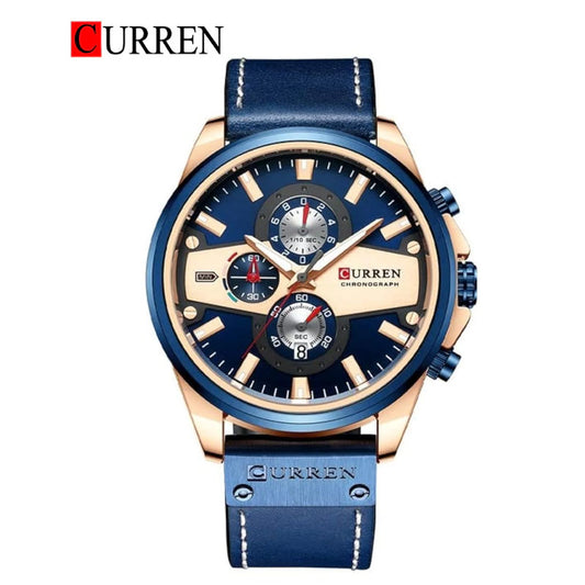 CURREN 8394 Men's Leather Straps Watch