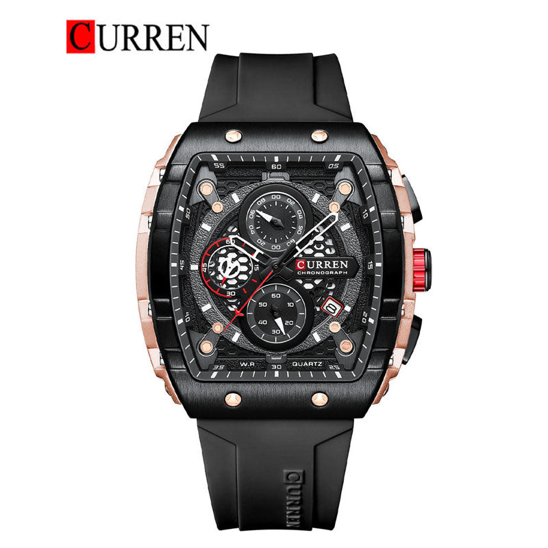 CURREN 8442 Men's Rubber Straps Watch