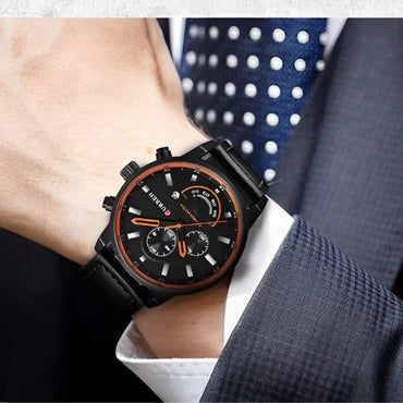 CURREN 8217 Men's Leather Straps Watch