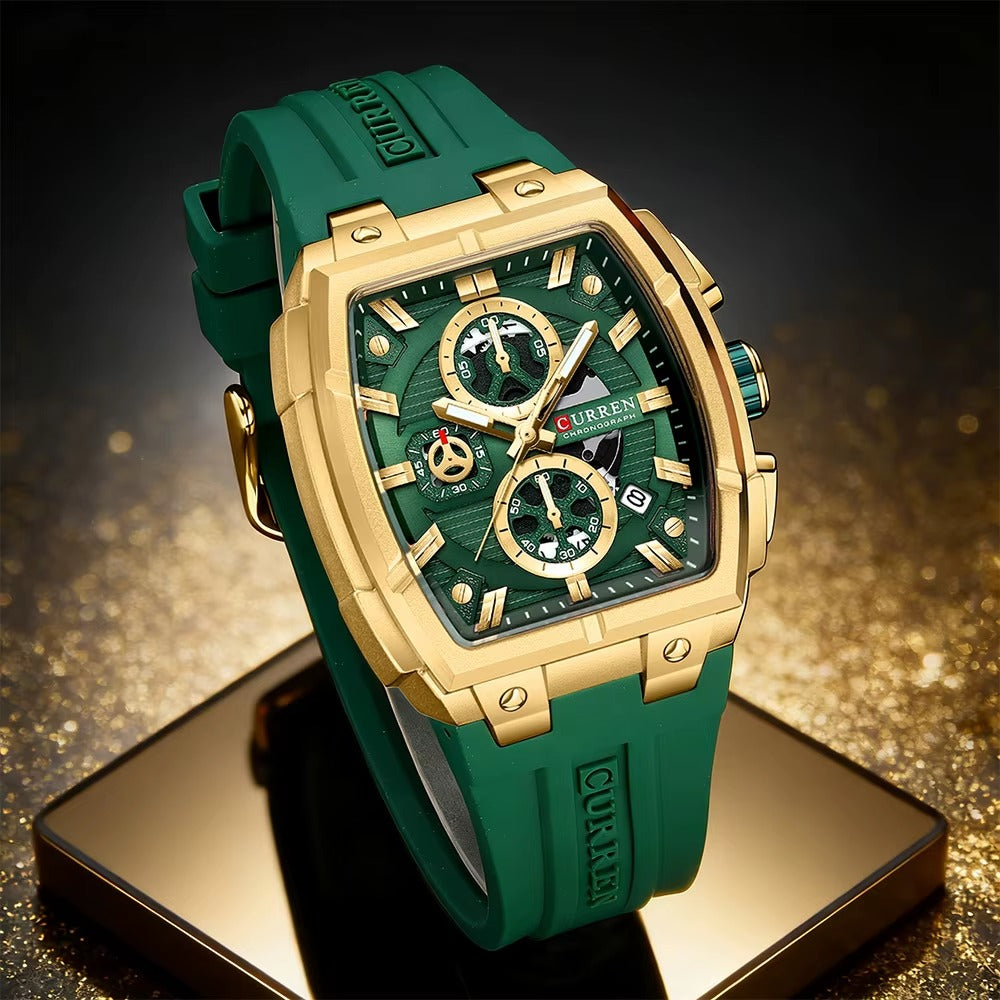 CURREN 8488 Men's Rubber Straps Watch