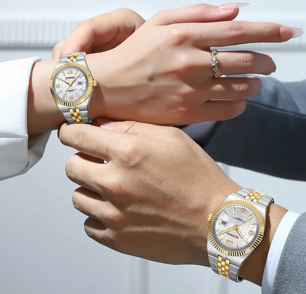 CURREN New Arrival Couples Stainless Steel Watch