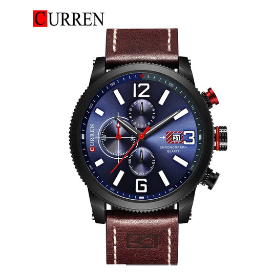 CURREN 8281 Men's Leather Straps Watch