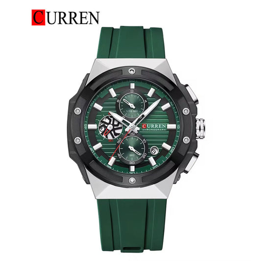 CURREN 8462 Men's Rubber Straps Watch
