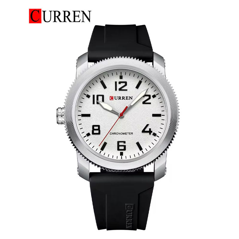 CURREN 8454 Men's Rubber Straps Watch